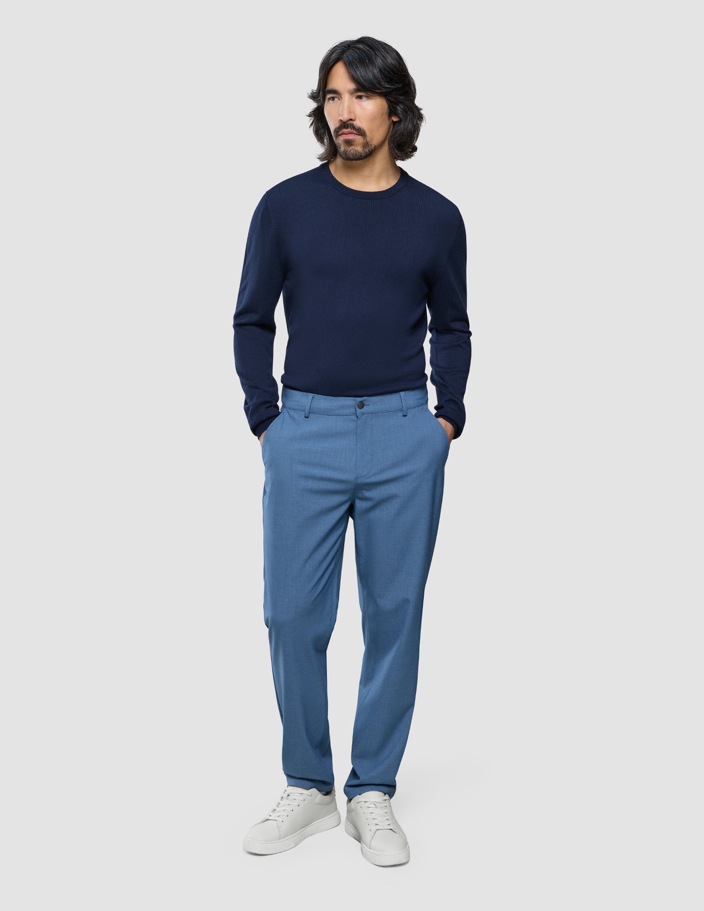 Ease Pants Regular Blue Mirage
